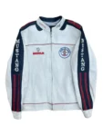 Mustang Mexico Vintage White Racing Leather Jacket