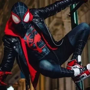 Spider-Man Across The Spider-Verse Black Leather Jacket