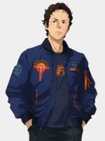 Hathaway Noa Gundam Blue MA-1 Bomber Jacket - Image 2