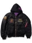 Mobile Suit Gundam ZZ Haman Karn Black MA-1 Jacket