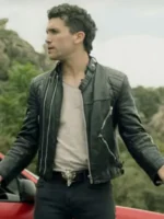 Jaime Lorente Money Heist Season 4 Black Leather Jacket