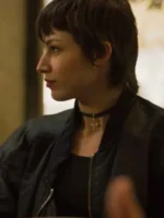 Úrsula Corberó Money Heist Tokyo Black Bomber Jacket