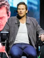 Mercy Chris Pratt Grey Suede Jacket - Image 2