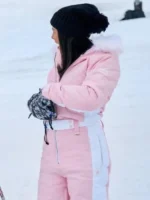 Janel Parrish Pink Ski Suit Finding Mr. Christmas S02