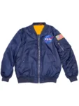 NASA Navy Blue MA-1 Flight Bomber Jacket