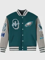 Philadelphia Eagles Green Wool Varsity Jacket 2025
