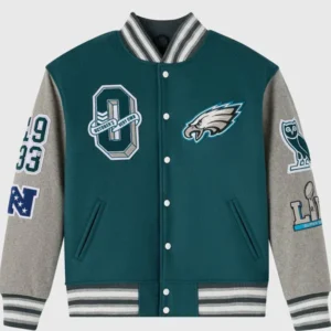 Philadelphia Eagles Green Wool Varsity Jacket 2025