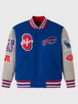 Buffalo Bills Blue & Grey Varsity Jacket 2025 NFL