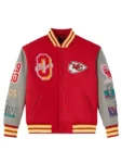 NFL Kansas City Chiefs Red Wool Varsity Jacket