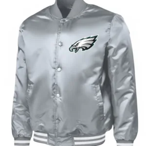 Philadelphia Eagles Adaptive Grey Varsity Jacket