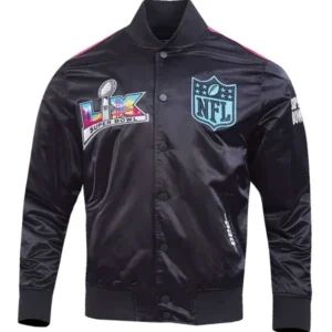 NFL Super Bowl LX Black Varsity Jacket