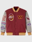 Washington Commanders Burgundy Varsity Jacket 2025