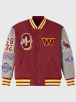 Washington Commanders Burgundy Varsity Jacket 2025