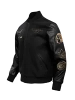 NHL Original Six Black Wool Varsity Jacket - Image 2