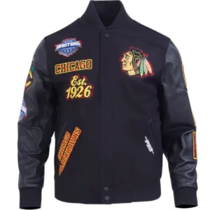 NHL Chicago Blackhawks Wool Varsity Jacket