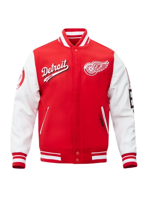NHL Detroit Red Wings Wool Varsity Jacket NHL Detroit Red Wings Wool Varsity Jacket