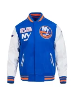 NHL New York Rangers Blue Wool Varsity Jacket 2025