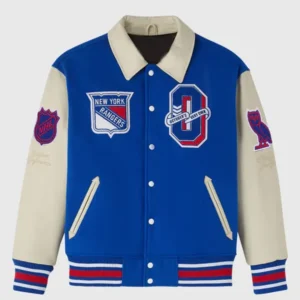 New York Rangers Blue Varsity Jacket NHL 2025