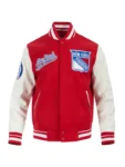 NHL New York Rangers Blue Wool Varsity Jacket 2025