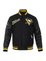 Pittsburgh Penguins Black Wool Varsity Jacket