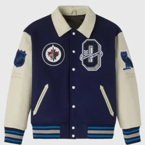 Winnipeg Jets 2025 Blue Wool Varsity Jacket