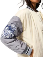 Terez x Dallas Cowboys Color Block Bomber Jacket - Image 2