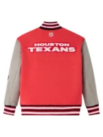 NFL Houston Texans Red Wool Varsity Jacket