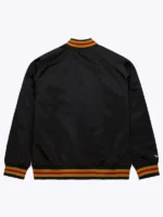 San Francisco 49ers Black Satin Raglan Jacket - Image 3