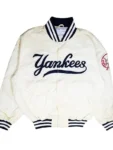 New York Yankees 90s White Varsity Jacket