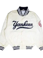 New York Yankees 90s White Varsity Jacket