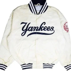 New York Yankees 90s White Varsity Jacket