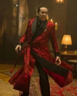 Nicolas Cage Renfield Dracula Red Coat
