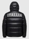 Olympics 2026 Team Italia Black Puffer Jacket
