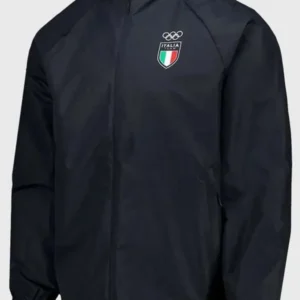 Olympics 2026 Team Italia Black Track Jacket