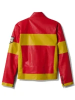 One Piece Monkey D. Luffy Red Leather Jacket