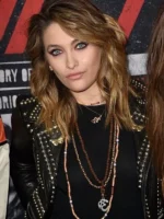 Paris Jackson Biker Black Leather Jacket