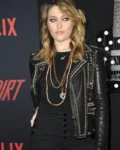 Paris Jackson Biker Black Leather Jacket