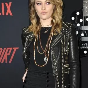 Paris Jackson Biker Black Leather Jacket
