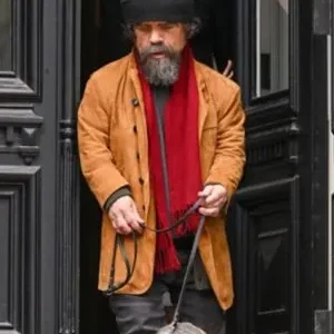 Steven She Came To Me Brown Suede Leather Coat