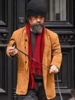 Steven She Came To Me Brown Suede Leather Coat