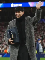Premier League LAFC Son HeungMin Tweed Coat - Image 3