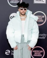 American Music Awards Bad Bunny Puffer Hooded Jacket