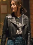 Puppy Love Lucy Hale Black Leather Jacket