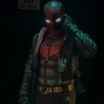Men’s Red Hood Black Jacket