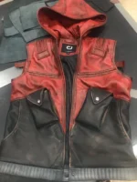 Men’s Red Hooded Vest