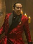 Nicolas Cage Renfield Dracula Red Coat