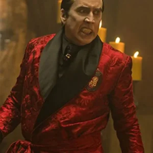 Nicolas Cage Renfield Dracula Red Coat