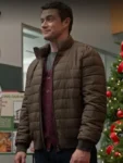 Robert Buckley Ted Cooper Brown Puffer Jacket 2025