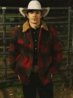 Lefty Holman Red Plaid Shearling Wool Jacket - Image 2
