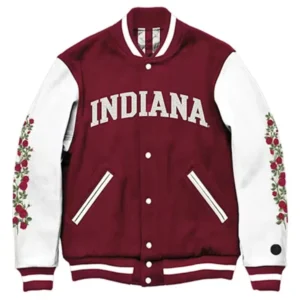 Indiana Hoosiers 2026 Rose Bowl Maroon White Jacket